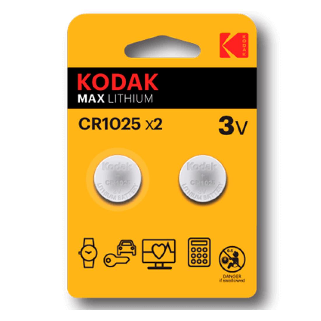 Kodak Max Pilas CR1025 3v Pack 2 uds